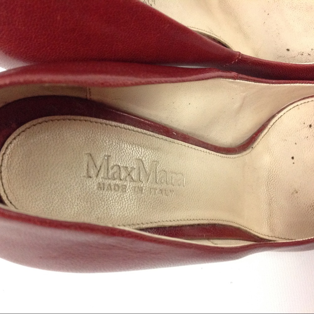 MAX MARA Women's Leather Pumps Size US 8/ 38 - Picture 4 of 8